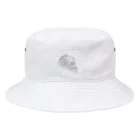 kiki25のライオン(グレー　フランス語　世界には全てが必要)   Bucket Hat