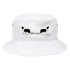 kcraft-bordercollieのボーダーコリー　モノクロver Bucket Hat