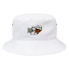 ねこほうチャンネル公式グッズのねこほうイラスト Bucket Hat