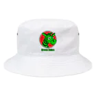 アインシュタインキャットのグリーンゼブラ Bucket Hat