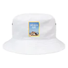 honeycombのサーフボードと車 Bucket Hat