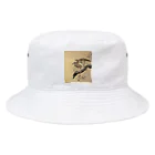 MUGEN ARTの小原古邨　鷹　Ohara Koson / Falcon Bucket Hat