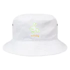 ［ n / k ］ONLINE_SHOPの走るシチョウサ(青肉) Bucket Hat