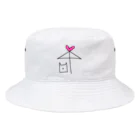 handmade asyouareの空いてますよ Bucket Hat