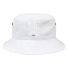 【F.family】MFGのMFG(Ⅰロゴモノグラム)白字 Bucket Hat