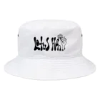 宇宙キャンプのロータス　ハンド　モノトーン Bucket Hat