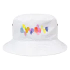 c5watercolorの水彩ペイント・カラフルその2 Bucket Hat