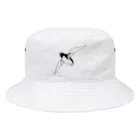 メガネモチノニャオのグライダーペンギン Bucket Hat