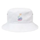 縁-yukari-のカラフルにゃんこトリオ Bucket Hat