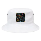 ひろのレトロな花模様 Bucket Hat