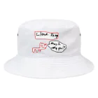 YAZAI_NO_ENのクリーニングショップで働くウーパールーパー Bucket Hat