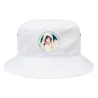 ユサユサしてるキャラクターショップの６な気分：初夏なカラーでユサユサ Bucket Hat