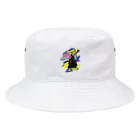 宇寅。の刀と猛禽類イメージのドラゴン Bucket Hat