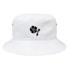 朝ノ姉妹ぷろじぇくとの朝ノ家の家紋バケットハット_SHINOBI WHITE Bucket Hat