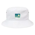 エアレーションの独り言の雪山と満月 Bucket Hat