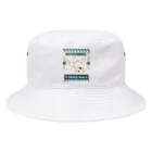 Sky00の留守番あきちゃったドッグくん Bucket Hat