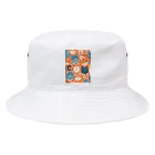 aokitaの少し不思議なねこのアート Bucket Hat