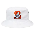 Okuizumoのピエロのイラストのグッズ Bucket Hat