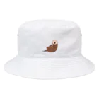 まるちゃん。のラッコピクルス BW Bucket Hat