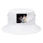 宇宙動物園の宇宙白うさぎ Bucket Hat