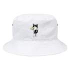 The Cat who.... suzuriのバドキャット Bucket Hat