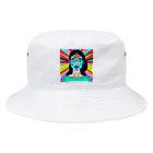 Curie Landのサイケ女子 Bucket Hat