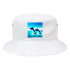 Warm houseの愉快なイルカたち Bucket Hat