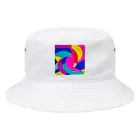 おしゃれなシティグッズの色鮮やかおしゃれアート Bucket Hat