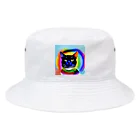 湊翔パパの趣味部屋の虹猫 Bucket Hat