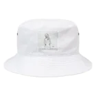 シンプルライフのシンプルライフ　ー休憩中の女性ー Bucket Hat