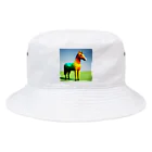 REIZAのカラフルにたたずむ馬 Bucket Hat