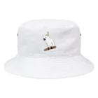 ゴールデンレトリバーわんちゃん犬の白い怪獣　キバタン Bucket Hat