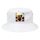 れおん&ぷりんす倶楽部のサングラスをかけたクールなワンちゃん Bucket Hat