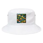 sagimoriのカエルアート Bucket Hat