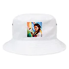 Stylishのアートな女性 Bucket Hat