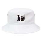 horoscope のネコクロ Bucket Hat