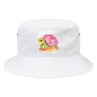 udのかわいいカメのイラストグッズ Bucket Hat