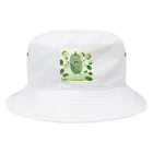 takanori5のアングリーダンシングキューカンバー Bucket Hat