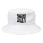 ちょうめんのはじっこのシマウマ横断歩道 Bucket Hat