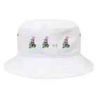 paruko____ショップのうさじ　三体ver. Bucket Hat