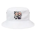 もふもふの美少女の宇宙を探検隊 Bucket Hat