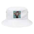 おしゃれな動物のおしゃれなゾウ Bucket Hat