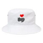 ３２１６のl love クロネコ Bucket Hat