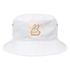 SAKIのウサギのシンプルで可愛いカラーイラスト Bucket Hat