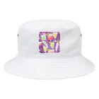 suke-maruruのカクテルグラス Bucket Hat