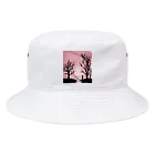 YOKAZE KASUMIの鮮やかなピンクが背景のかわカッコイイグッズ！ Bucket Hat