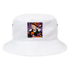 チワワ愛好家ショップのワワ大好き魔女のハロウィン・キャンディ・キス Bucket Hat