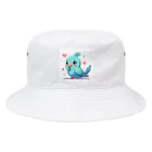 終わらない夢🌈の幸せの青いインコちゃん💞 Bucket Hat