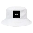 Beer.のBeer. （ブラック） Bucket Hat