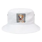 hamusutaroのリボン犬 Bucket Hat